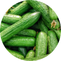 A Large amount of cucumbers in a pile